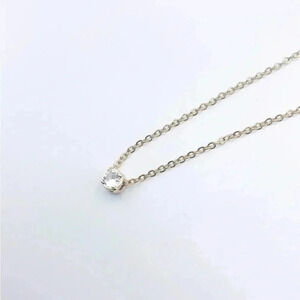 Solitarie Cubic Zirconia Necklace